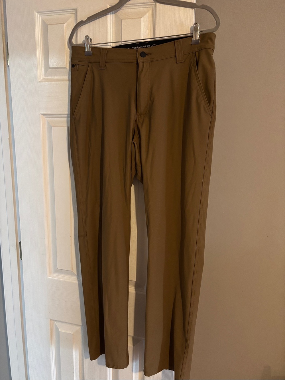 Wrangler all terrain gear Men's Brown Performance Stretch Pants 34x32